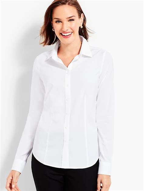 talbots white shirt|More.